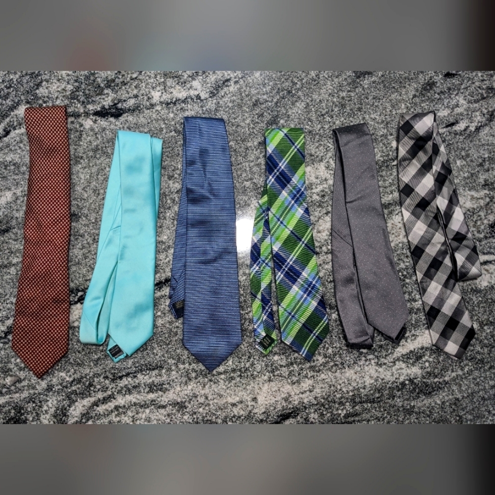 Set of 6 men's ties in perfect condition #bundle
